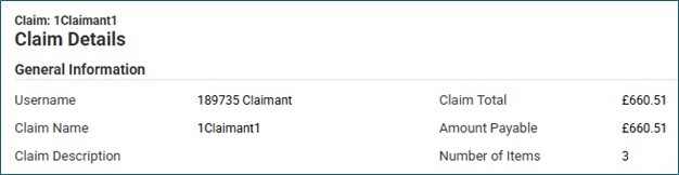claim details